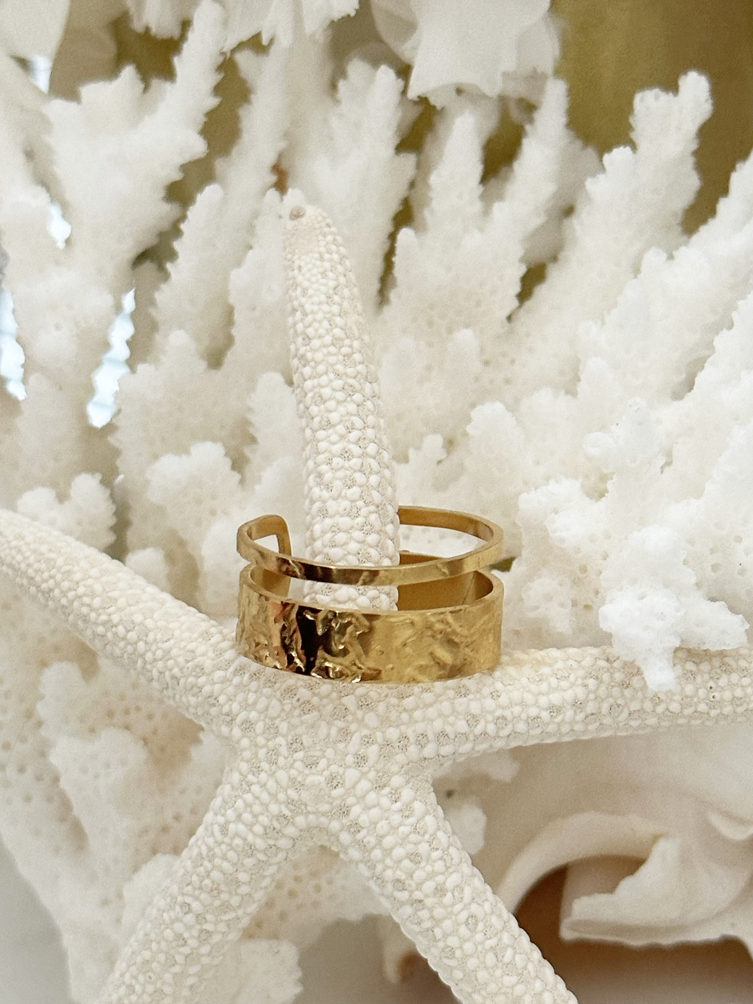 Akari Ring 18k Gold Plated Adjustable Ring