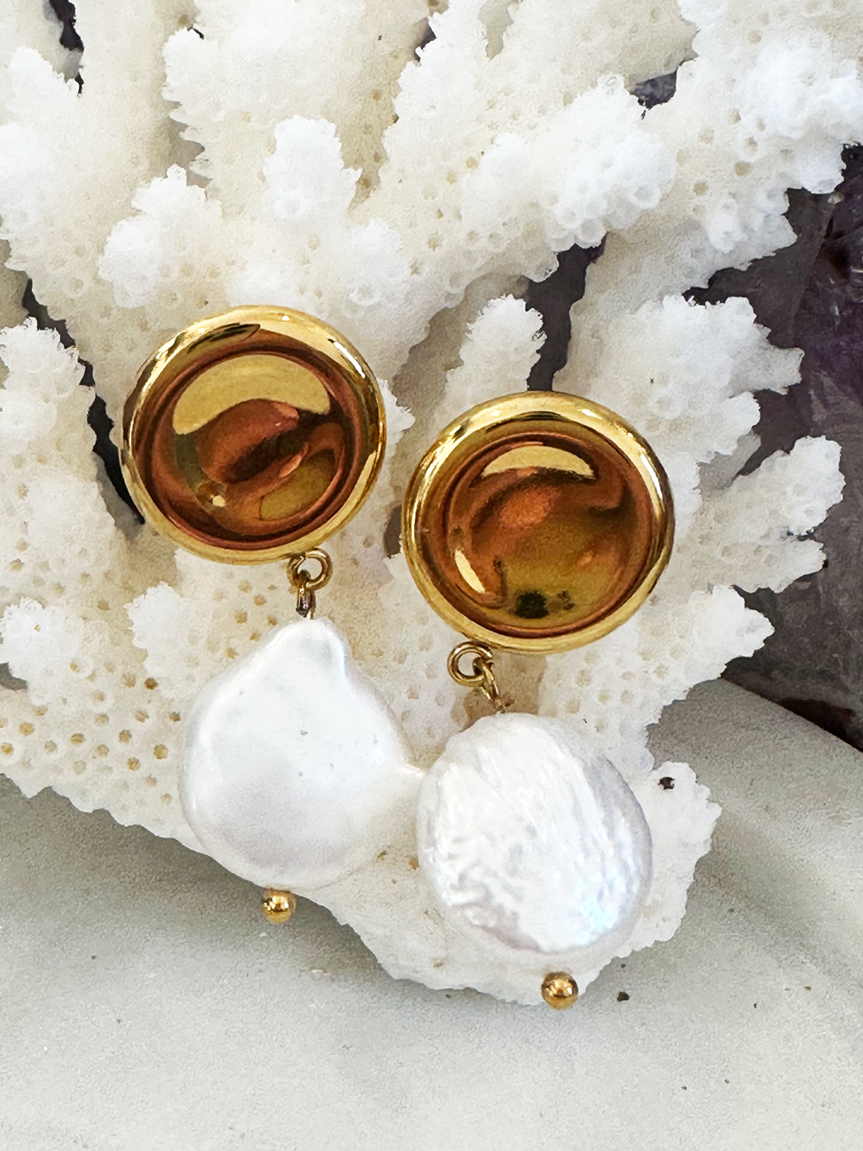 Ava Earrings - 18k Gold Plated Waterproof + Tarnish Free