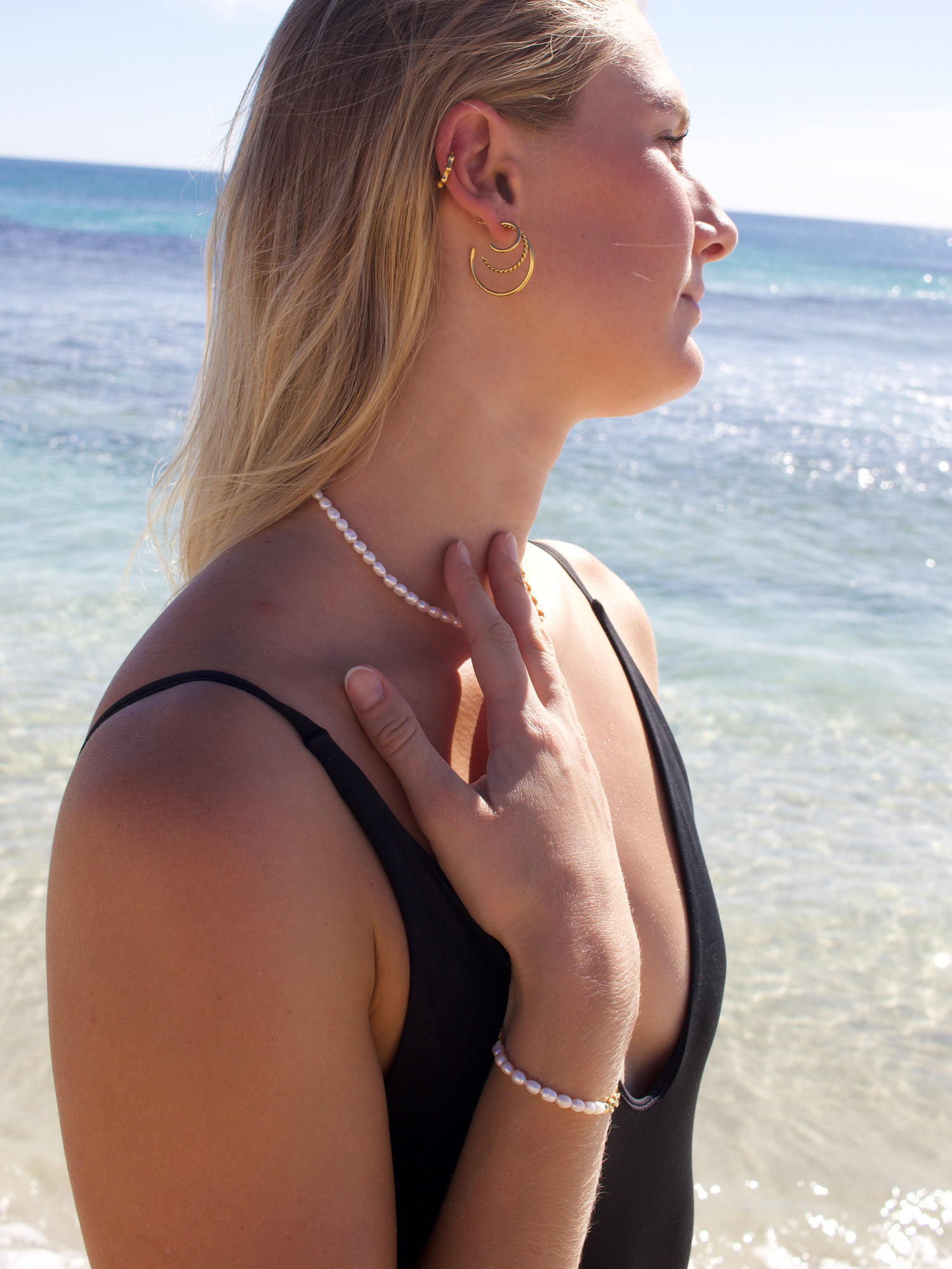 Thumbelina - Gold Waterproof Necklace + Bracelet